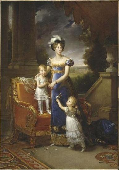  Portrait of la duchesse de Berry et ses enfants